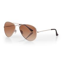 Oculos de Sol Masculino Daniel Klein DK3261-3 / Estilo Aviador - Marrom/Dourado