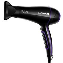 Secador de Cabelo Mondial Black Purple Line SCN-01 2.000 Watts 127V ~ 60HZ - Preto/Roxo