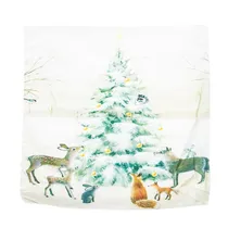 Capa de Almofada de Natal 43X43CM com Estampa de Cervo Nevada