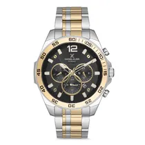 Relogio Analógico Masculino Daniel Klein DK.1.12734-6 Exclusive Gents / Pulseira de Aço Inoxidável - Prata/Dourado