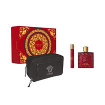 Kit Perfume Versace Eros Flame Eau de PARFUM100ML+10ML+Neceser