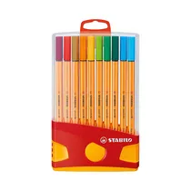 Bolígrafo Rotulador Stabilo Fineliner Point 88 8820-031 0.4MM 20 Unidades