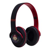 Fone de Ouvido Sem Fio MA-2 Super Mario Wireless Headphone com Bluetooth / FM - Preto Vermelho