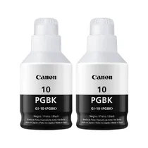 Garrafa de Tinta Canon GI-10PGBK 170ML - Preto 2 Unidades