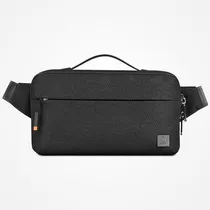 Bolsa Wiwu T1333 Nylon Alpha Crossbody Bag - Grey