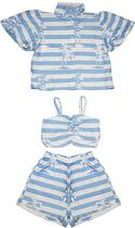 Conjunto Kids Fakini 10.24.03825 - Feminino (3 Pecas)