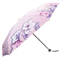 Sombrinha Guarda-Chuva Floral Rosa 18CM Cerrado Y 90CM Circuferencia