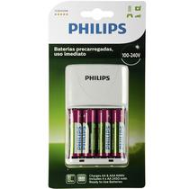 Car. de Pilhas Philips 5CB2445NB/97 c/4 Pilhas