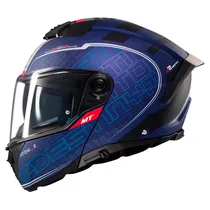 Capacete MT Helmets Atom 2 SV Destiny C7 - Articulado - Tamanho XXL - com Óculos Interno - Matt