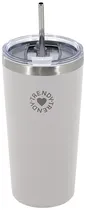 Copo Térmico Con Canudo Trendy 18484 600ML - Branco