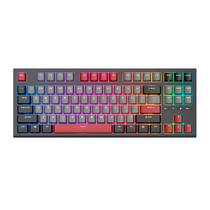 Teclado Royal Mecanico RK-R87 RGB com Fio BLK/Gray/Red Switch Red