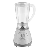 Liquidificador Mondial Easy Power L-550-W / 1.5 Litros / 550W / 2 Velocidades + Pulsar / 220V ~ 50/ 60 HZ - Branco/ Cinza