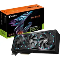 Placa de Vídeo Gigabyte Aorus Geforce RTX 5070 Ti Master 16 GB GDDR7 (GV-N507TAORUS M-16GD)