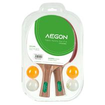 Raquete de Tenis de Mesa Ping Pong 6PCS P-4 Madeira com Borracha