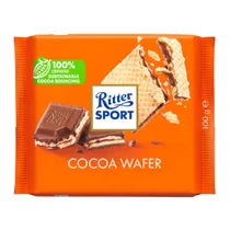 Barra Chocolate Ritter Sport Cocoa Wafer 100G