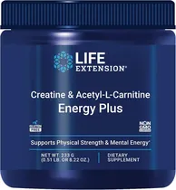 Life ExtensióN Vitamina Creatine Y Acetyl-L-Carnitine 233G Plastico Azul