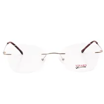 Armação para Óculos de Grau RX Visard Mod.7029 54-18-140 Col.01 - Marrom/Dourado