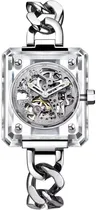 Relogio Feminino Ciga Design R032-CS01-W5WH Mechanical Watch R Series Crystal Love White