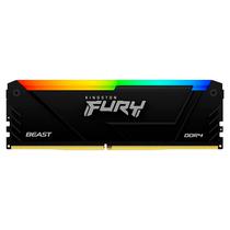 Memoria Kingston DDR4 16GB 2666MHZ Black RGB Fury Beast  KF432C16BB12A/16