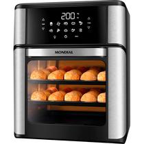 Fritadeira Air Fryer + Forno Mondial AFO-12L-Bi Oven 2200 W 220V - Preto/Prata