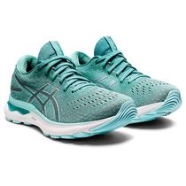 Tenis Asics Feminina 1012B201.300 40,5 Gel Nimbus 24 Salvia/Azul Claro