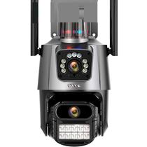 Camera IP Satellite A-CAM009D 2 Cameras Externas Wi-Fi - Cinza/Preto