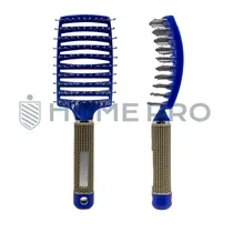 Escova de Pentear Cabelo e Desembaraçar Raquete Profissional - Azul
