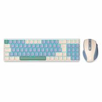 Kit Teclado e Mouse Redragon Office BS-8772-CB Sem Fio - Azul