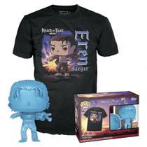 Funko Pop Attack On Titan Eren Marks + Tees Bundle *s* 69101