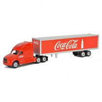 Car Coca Cola 1/87 Long Hauler Red And Silver 487010