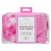 Cala Spa Solution Shower Cap&Hair Turban #69258