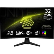 Monitor Curvo MSI Mag 32CQ6F 31.5"WQHD 180HZ - Preto