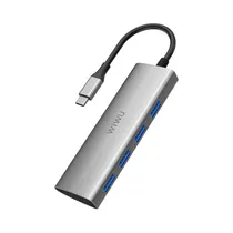 Hub Wiwu Alpha A440 4 In 1 USB-C Gris