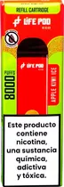 Vape Descartável Life Pod - Apple Kiwi Ice - 8000 Puffs