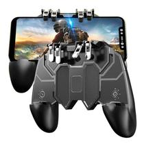 Controle Gamer Mobile 4 Gatilhos Pubg Memo AK-66 Preto