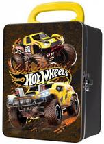 Maleta Metalica Hot Wheels Box para 18 Carrinhos HWCC2 - Preto