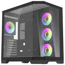 Gabinete Gamer Aigo FT418 Pro Mid Tower / 7 Cooler - Preto