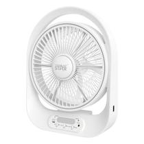 Ventilador de Mesa Winningstar ST-4056 12" 18W/Recarregavel/Bivolt - Branco