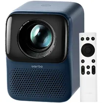 Projetor Wanbo T2 Max New de 450 Ansi Lúmens com HDMI e USB Bivolt - Azul Escuro