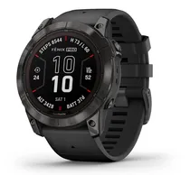 Garmin Relógio Fenix 7X Pro Sapphire Solar Edition Carbon Gray DLC Titanium Black 51MM 010-02778-13