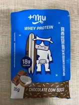 +Mu Proteina Whey Protein Chocolate com Coco 35G Plastico Azul