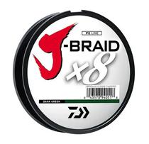 Daiwa Pesca Linea J-Braid X8 Polietileno 0.32 MM Verde Oscuro