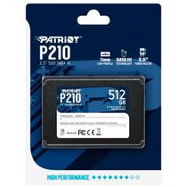 SSD Patriot P220, 512GB, 2.5", SATA 3, Leitura 550MB/s, Gravacao 500MB/s, P220S512G25