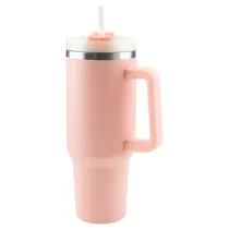 Copo Térmico Quencher H.2 Tumble A-200 - 1200ML - com Canudo - Rosa Claro
