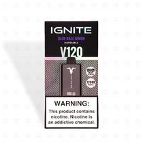 Ignite Vaper Desechable V120 Black 12000 Puffs Blue Razz Lemon