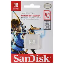 Cartao Micro SD de 64GB Sandisk SDSQXAT-064G-GNCZN para Nintendo Switch - Branco