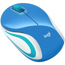 Mouse Sem Fio Logitech M187 Ate 1.000 Dpi - Azul/Branco