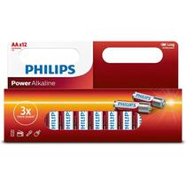 Pilha Philips Power Alcalina AA LR6P12B/97 - 12 Unidades