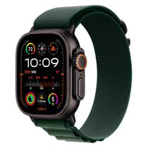 Apple Watch Ultra 2 MX4T3LW/A Celular + GPS Caixa Titanio Preto 49MM - Loop Alpine Verde