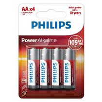 Pilha Alkalina Philips AA LR6-PB4 C4